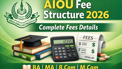 AIOU Fee Structure 2026 | Complete Courses & Programs Fees Details